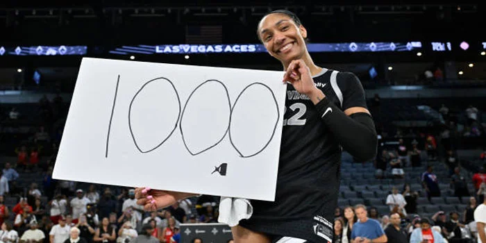 A’ja Wilson Memecahkan Rekor WNBA, Pemain Pertama yang Mencapai 1.000 Poin dalam Satu Musim