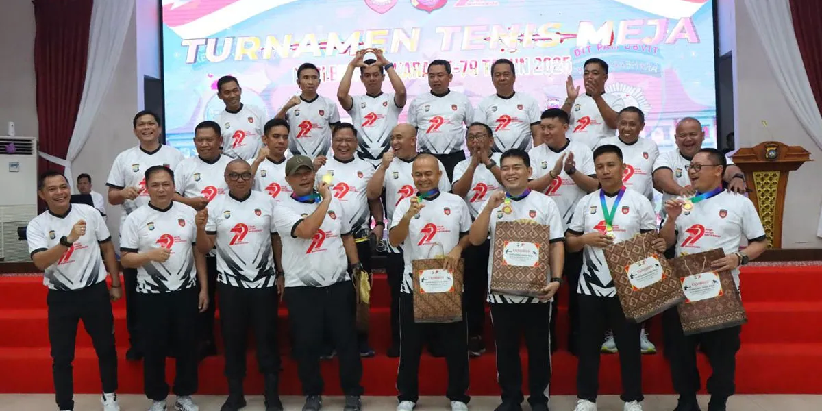 Turnamen Tenis Meja Polda Kepri Meriahkan Hari Bhayangkara ke-79